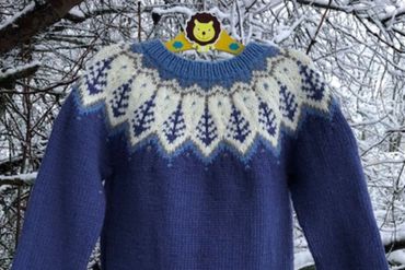 Neulottu kaulahuivi